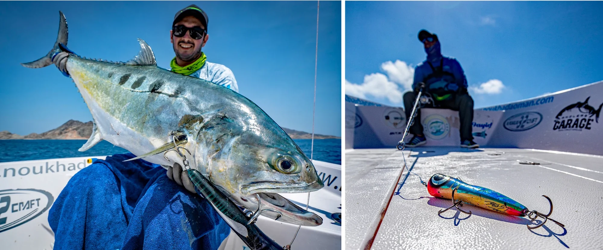 Oman Queenfish Popper 3200 Kollage web 5 scaled fishing trip oman