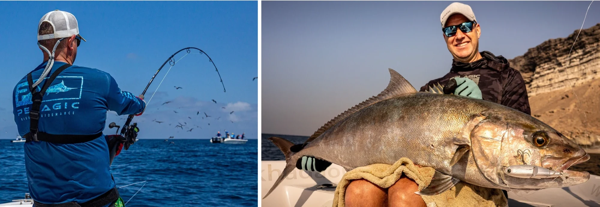 Big amberjack on light tackle.