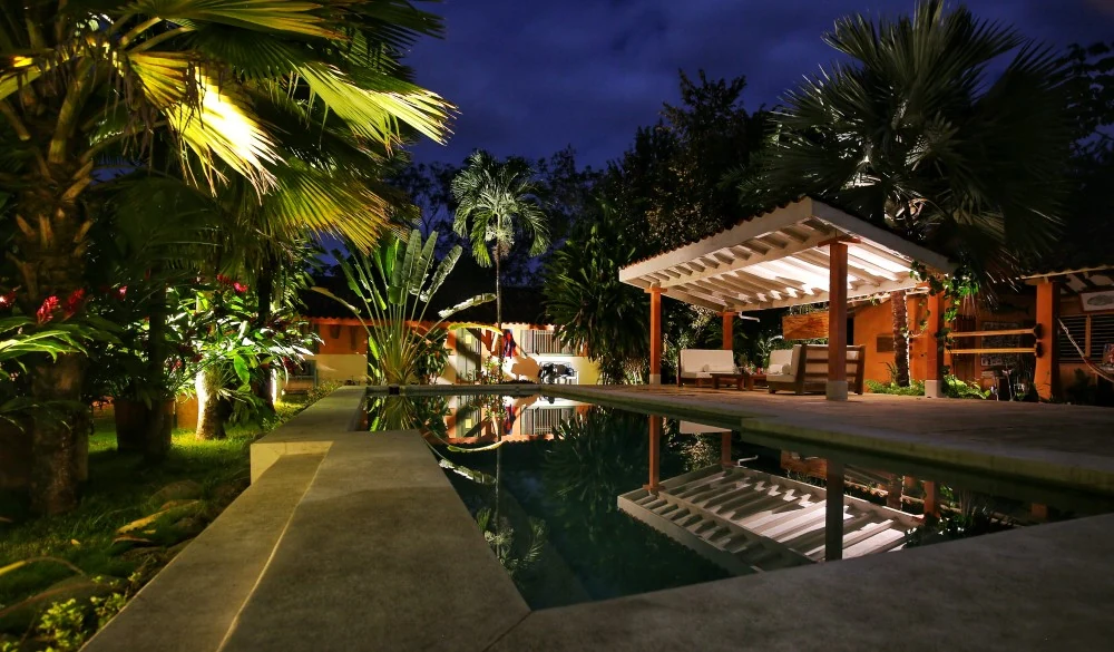 Lodge bei Nacht