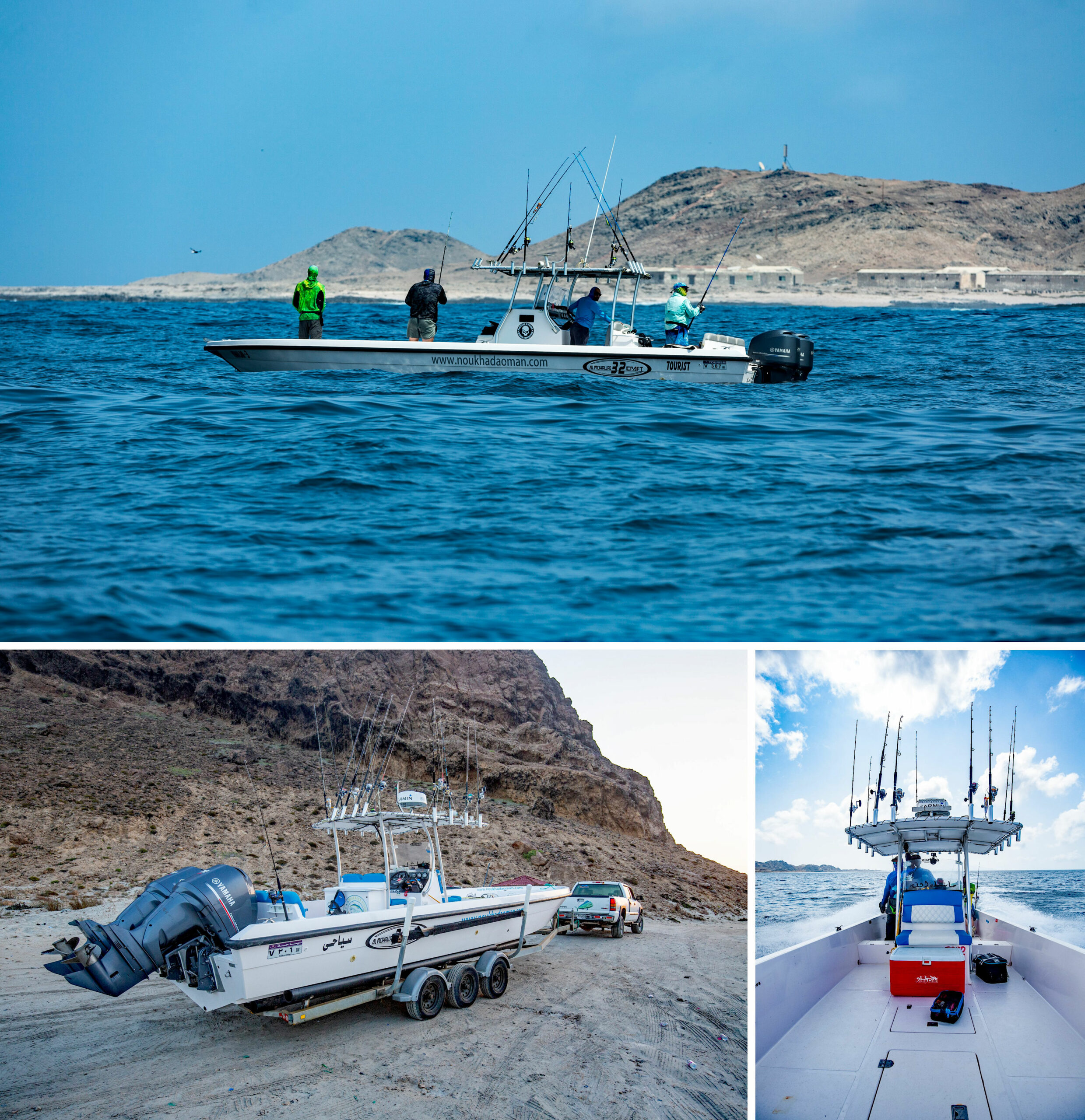 Oman boats 3200 kollage web 10 scaled Angelreise Oman