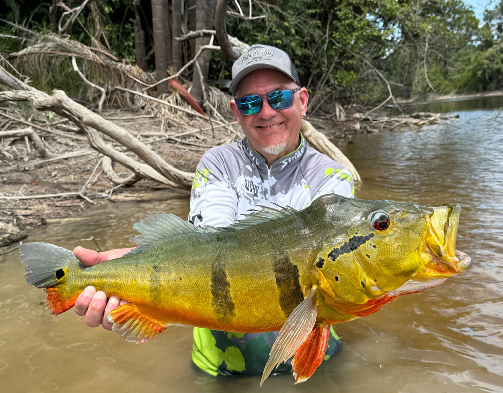 Trumman with Peacock Bass.