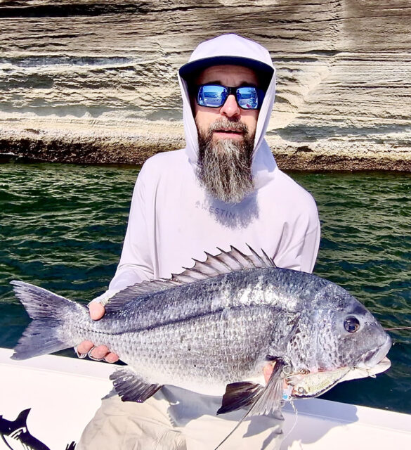 Mikey with a good sized Omani Bream.